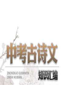 中考古诗文知识汇编