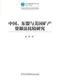 中国、东盟与美国矿产资源法比较研究